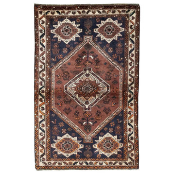 Persian Rug Shiraz 5'2"x3'3" Hand Knotted