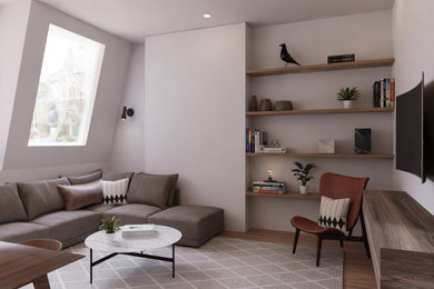 Living room photo in Amsterdam