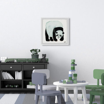 "Panda Bear" Framed Painting Print