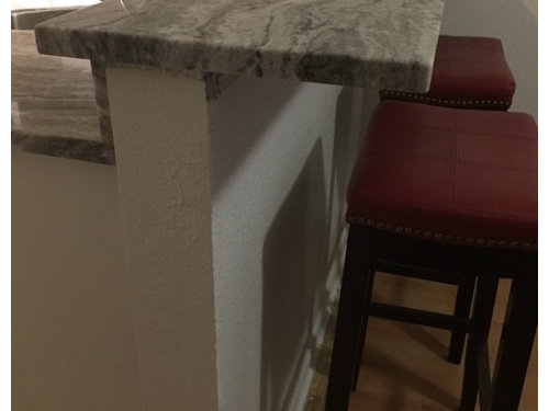 Granite Counter Overhang