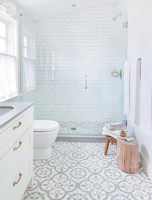 Cement Tiles In Bathroom Shower Floor, How To Tile A Shower Floor On Concrete
