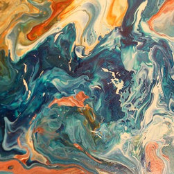 Creamsicle on the Rocks - Paintings