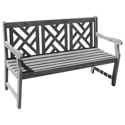 Transitional Outdoor Benches by SOL HOME LLC.