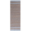 Safavieh Vintage Leather Collection NF874M Rug, Natural/Blue, 2'6" X 8'