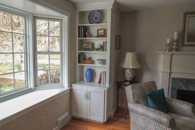 Elegant living room photo in Boston