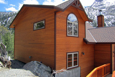 Inspiration for a mid-sized timeless exterior home remodel in Other