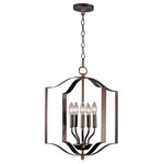 Maxim Lighting - Maxim Lighting 10037OI Provident - 18" Five Light Pendant - Offered in a variety of shapes and sizes, the Provident collection offers a trending style at value engineered pricing. The pivoting metal bands in your choice of Oiled Rubbed Bronze or Satin Nickel are available in sizes that fit many coordinating locations.Canopy Included: TRUE Canopy Diameter: 4.75 x 4.Lumens: 3000* Number of Bulbs: 5*Wattage: 60W* BulbType: CA Incandescent* Bulb Included: No