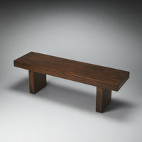 Butler Hewett Solid Wood Bench - Transitional - Accent And Storage ...