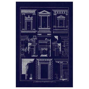"Windows of Palazzo Non Finito, Palace and House at Rome" Paper Art, 42"x62"