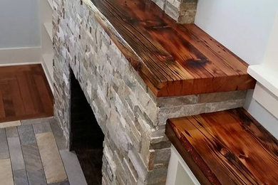 Example of an arts and crafts staircase design in Seattle