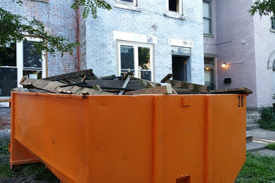 Dumpster rental Columbus Ohio, Brick House Demo