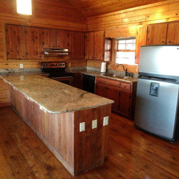 Log Cabin Kitchen Transformation at Smith Mountain Lake
