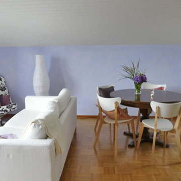 Studio in Lilac and White - Lucern Switzerland