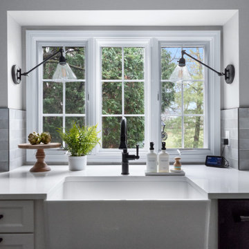 From Cramped & Dated to Light & Bright in Black and White