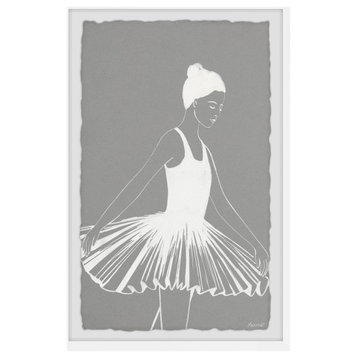"Pleated Ballerina Dress" Framed Painting Print, 16x24