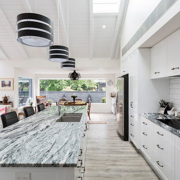 Black and white granite benchtops