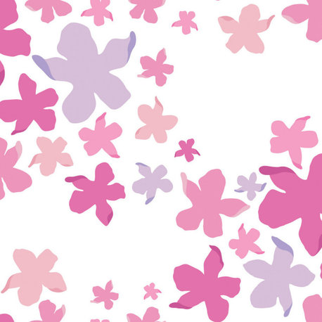 Lele Lillies Pink Peel & Stick Wallpaper, Bolt