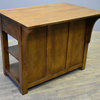 Crafters and Weavers Mission 4 Drawer Oak Kitchen Island 45" wide