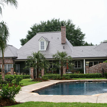 Metal Roofing - Oxford Metal Shingle in Mustang Brown House 1