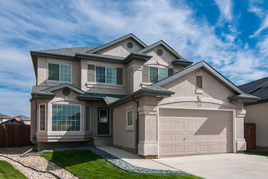 Example of a minimalist exterior home design in Other