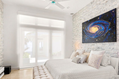 Example of a bedroom design in Miami