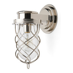 Compass Wall Mounted Single Arm Sconce - Wall Sconces