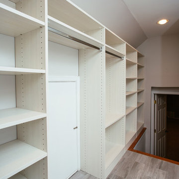 Elegant Master Bathroom & Closet in Previous Attic Space in Alexandria