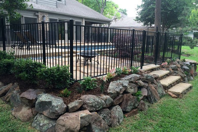 Inspiration for a transitional home design remodel in Dallas