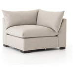 Four Hands - Westwood Corner Piece-Bennett Moon - The ultimate low-and-deep lounge sofa. Neutral knife edge cushioning is upholstered in durable 100% polyester, perfect for modern living.