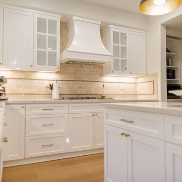 White Traditional Kitchen Remodel by NextGen Home Builders in Santa Clarita, CA