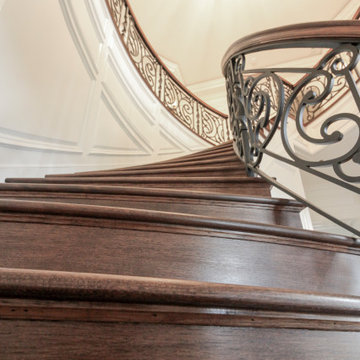 Project #74 | Circular Staircase with Hand-Forged Metal Panels