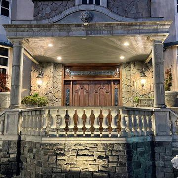 Stucco Renewal – Chateau Style Entry (Wide View)