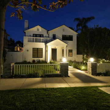 Nighttime Front Elevation and Lighting