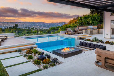 Inspiration for a contemporary pool remodel in Other
