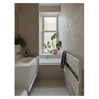 Microcement Bathroom - Scandinavian - Bathroom - Edinburgh - by Studio ...