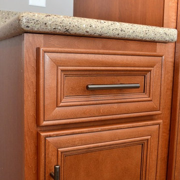 Knox, IN. Kountry Wood Products, Rustic Royal Maple Kitchen