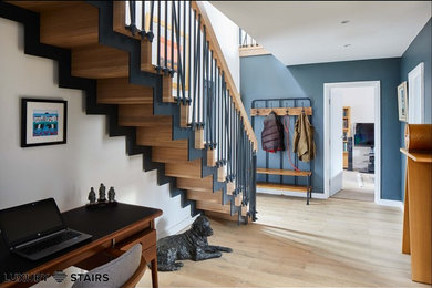 Inspiration for a contemporary staircase remodel in Sussex