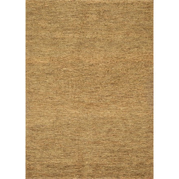 Eco-Friendly All-Natural Reversible Jute Turin Area Rug, Earth, 7'10"x11'
