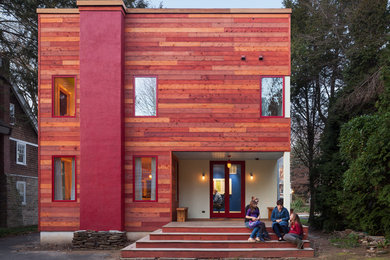 Example of an eclectic exterior home design in Philadelphia