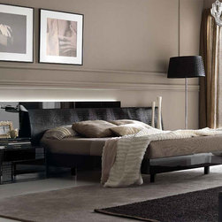 Nightfly Black Platform Bed by Rossetto - $2,495.00 - Platform Beds
