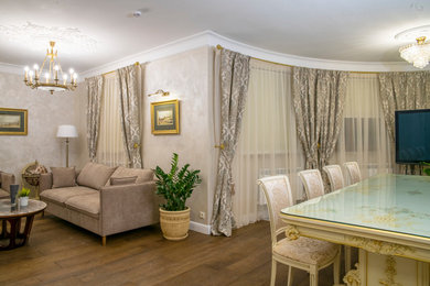 This is an example of a dining room in Moscow.