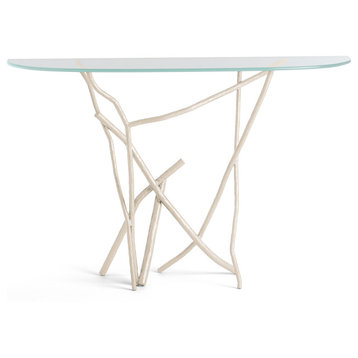 Brindille Console Table, Soft Gold Finish
