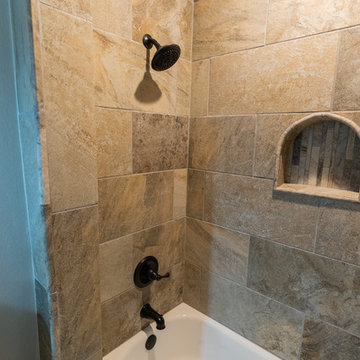 Transitional Full Compact Master Bathroom Remodeling & Design (Tub Overlook)