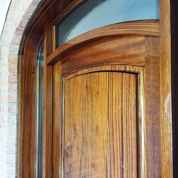Bespoke Entry Doors | 2.25in Double Arch Top Entry with Transom & Sidelites