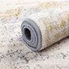 Beige/Grey Short Plush Rectangle Area Carpet, 4'7"x6'7", K03