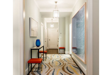 This is an example of a contemporary hallway in New York.