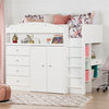 Tiara Twin Loft Bed with Desk (39'')