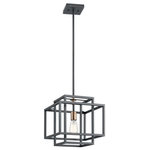 Kichler - Pendant 1-Light - Layered boxes create a design that's clean and industrial-inspired on this 1 light Taubert pendant, and the two-tone finish is a nod towards mid-century modern fashions. Adjust the pendant height to suit your home's style.