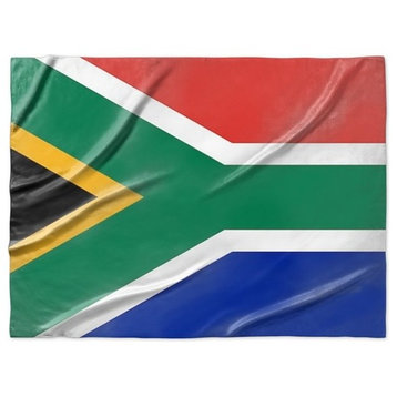 "South Africa Flag" Sherpa Blanket 80"x60"