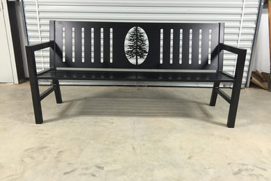 Custom Pine Tree Bench